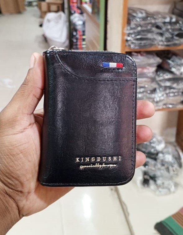 Men's Wallet Made of PU Wax Oil Skin Purse for Men Coin Purse Short Male Card Holder Wallets Zipper Around Money Coin Purse