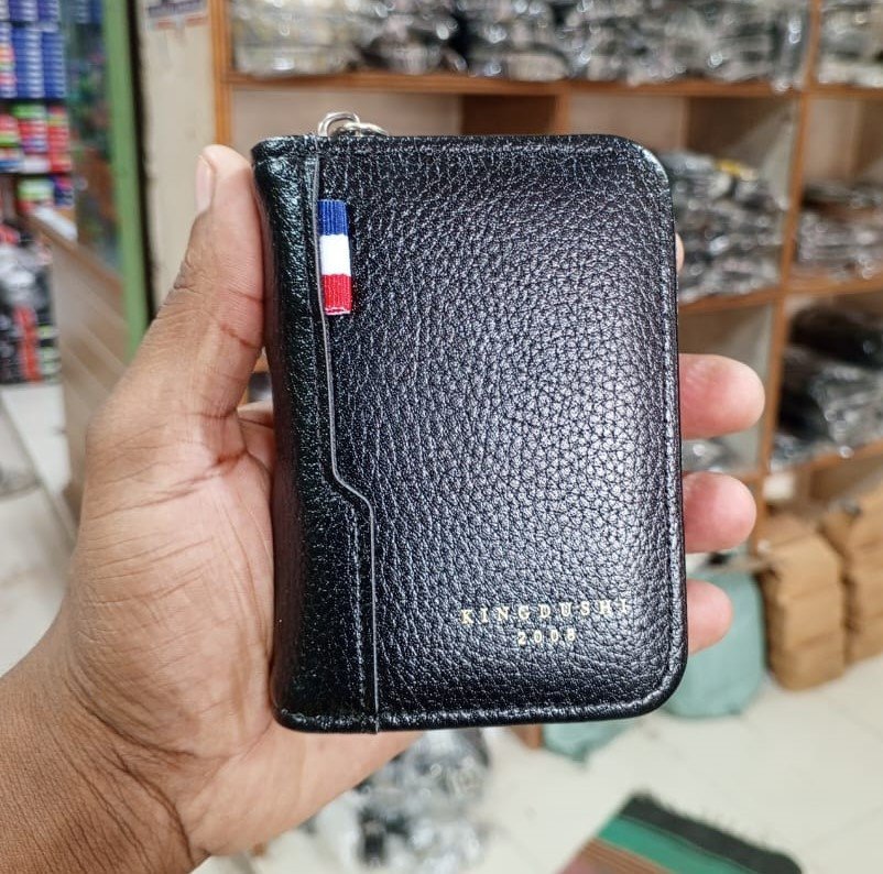Men's Wallet Made of PU Wax Oil Skin Purse for Men Coin Purse Short Male Card Holder Wallets Zipper Around Money Coin Purse