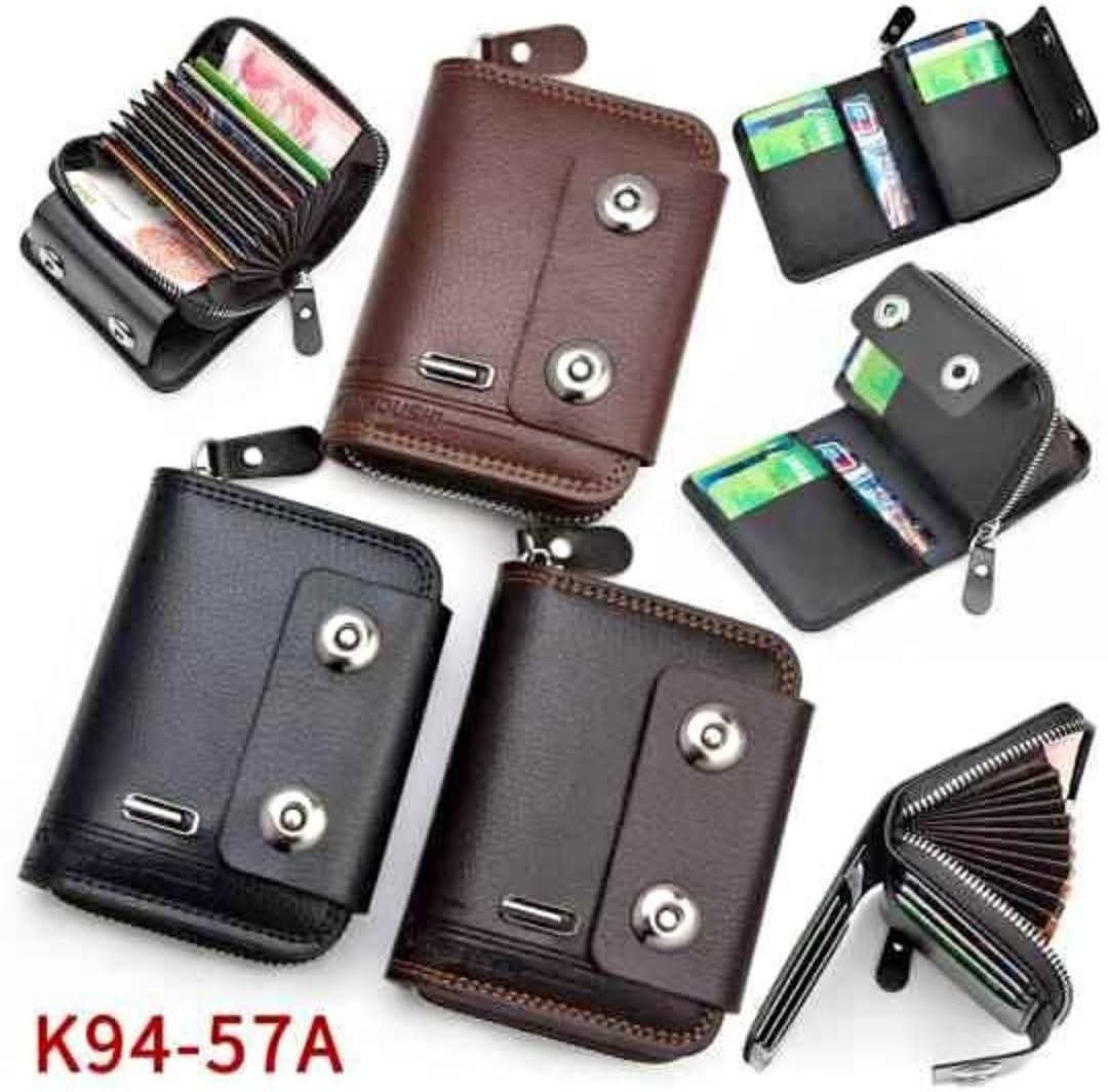 Men's Wallet Made of PU Wax Oil Skin Purse for Men Coin Purse Short Male Card Holder Wallets Zipper Around Money Coin Purse