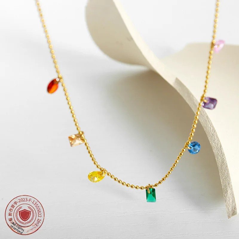 Colorful Cubic Zirconia Nature Stone Jewelry